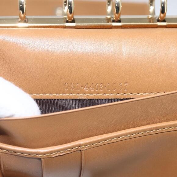 GUCCI Day Planner Cover Leather Beige Gold 031 4463 1067 Auth 158975 - Picture 12 of 16